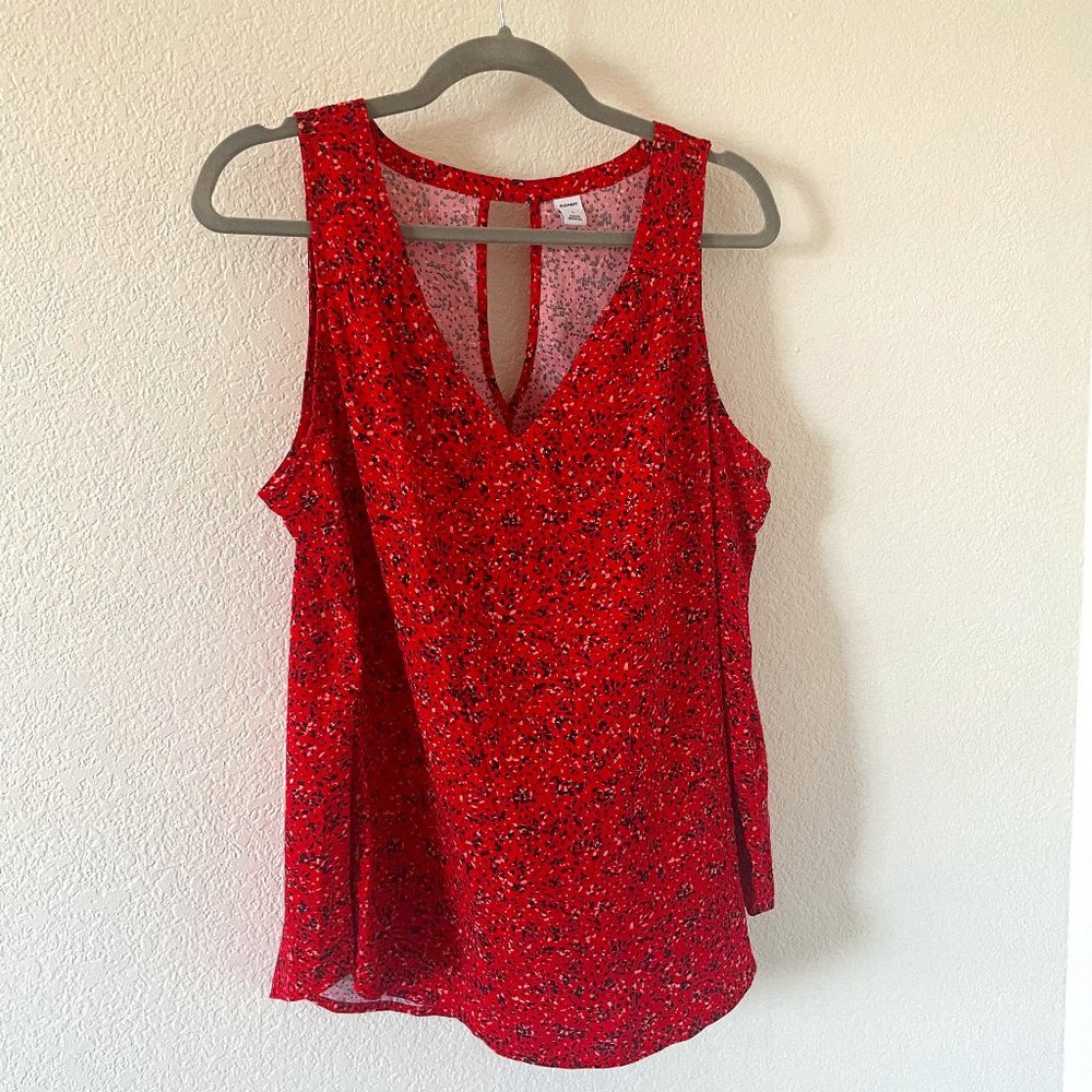 Old Navy Relaxed Cut-Out Back V-Neck Tank